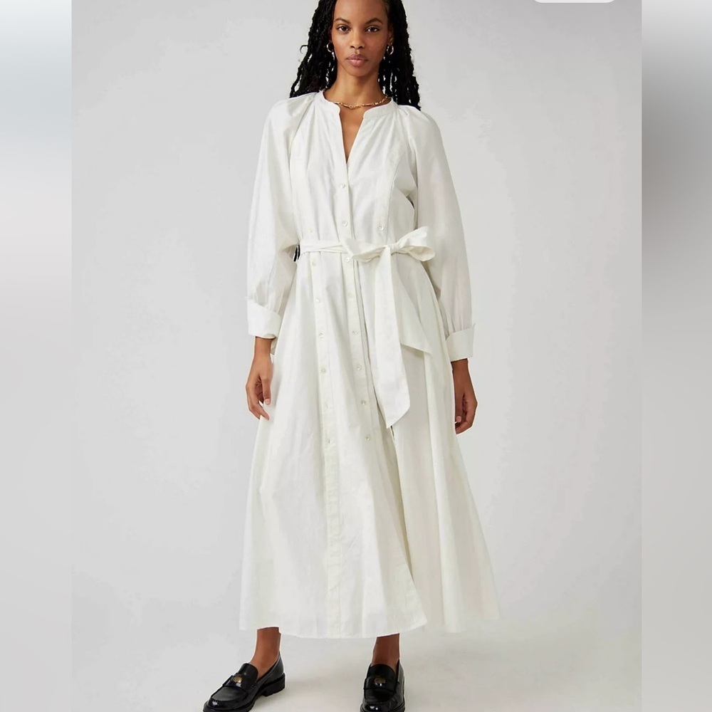 Free People Charlie Maxi Shirt Dress